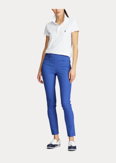 Women's Ralph Lauren Eyelet Golf Polo Shirts | 129740BSW